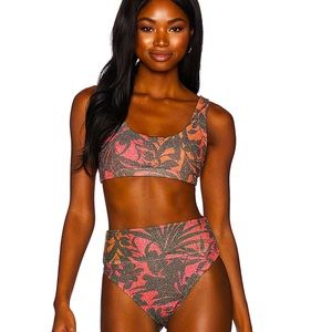 SALE‼️ ♡BNWT Designer Beach Riot™ SPARKLING ☆Hibiscus☆ Print Bikini♡ XS/XS♡
